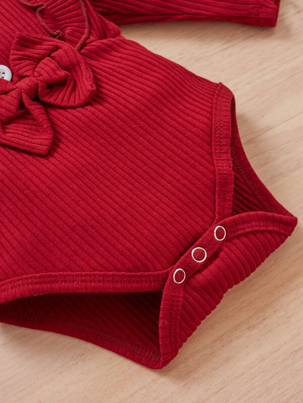 Conjunto de 2 piezas para bebé niña, body y joggers