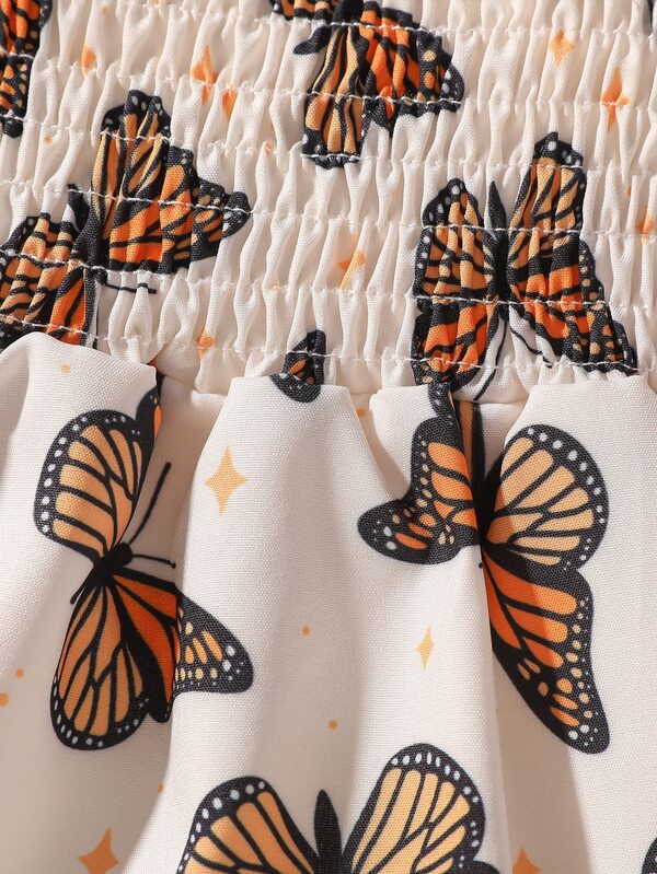 Set de dos piezas para bebé niña, vestido y lazo