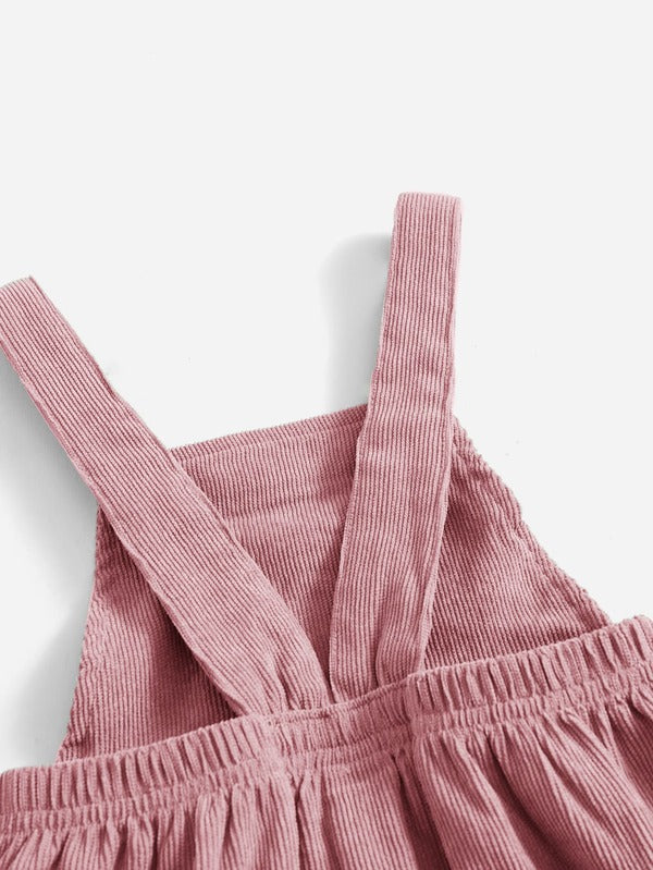 Vestido para bebé niña de pana