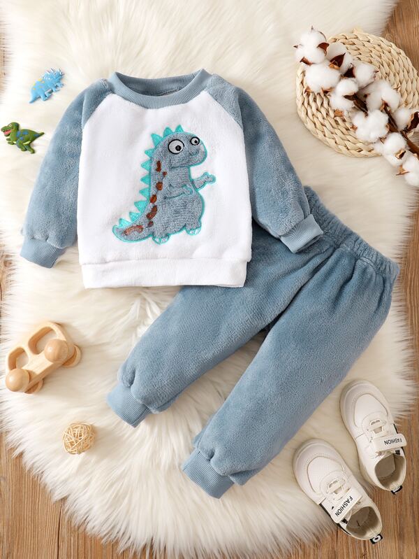 Conjunto de 2 piezas para bebé y niños pequeños, sweater y mono