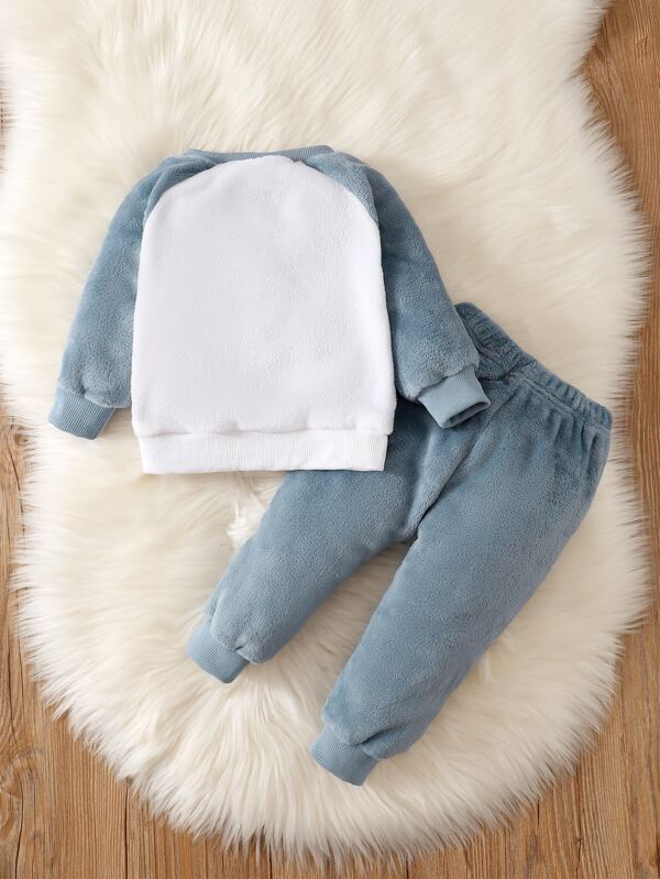 Conjunto de 2 piezas para bebé y niños pequeños, sweater y mono