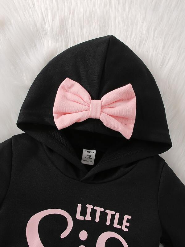 Conjunto de 2 piezas para bebé y niñas pequeñas, sweater y joggers