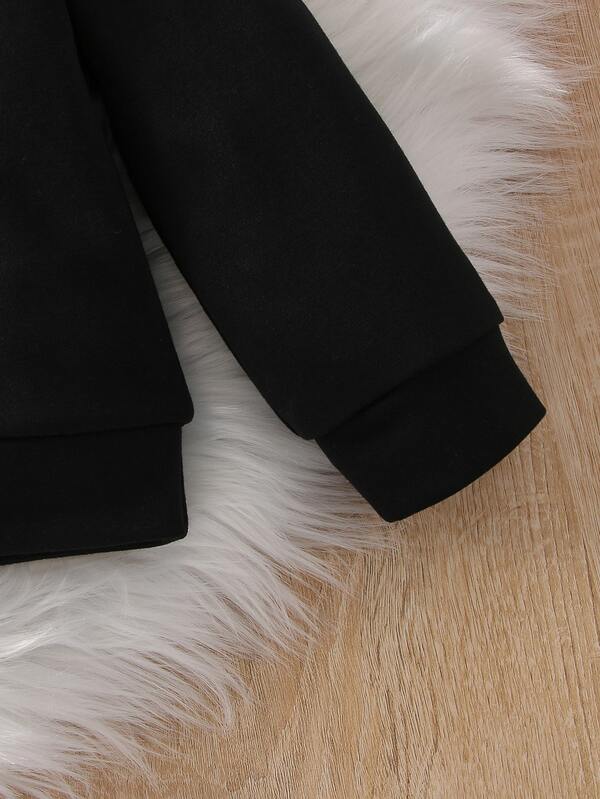 Conjunto de 2 piezas para bebé y niñas pequeñas, sweater y joggers