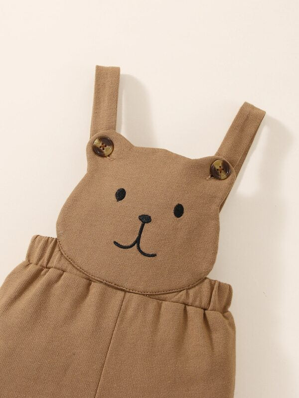 Conjunto de 2 piezas para bebé niño, body y overall