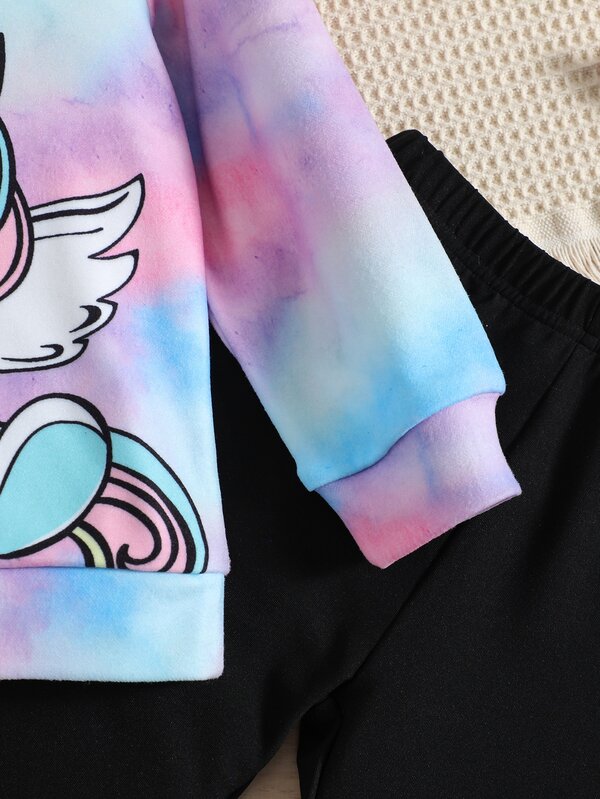 Conjunto de 2 piezas para niñas pequeñas, sweater y leggins