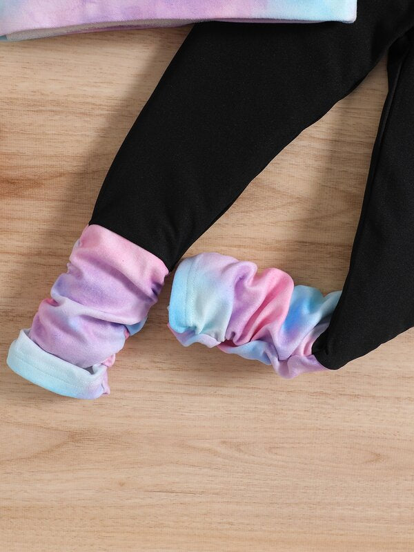 Conjunto de 2 piezas para niñas pequeñas, sweater y leggins