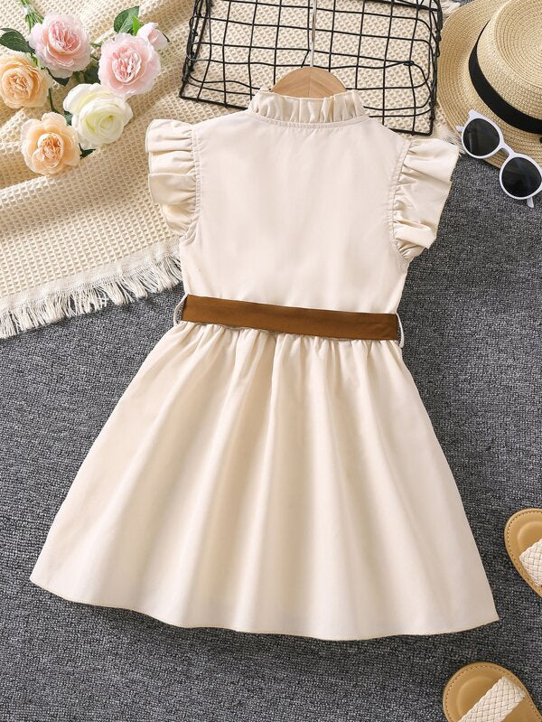Vestido vaquero para niñas pequeñas