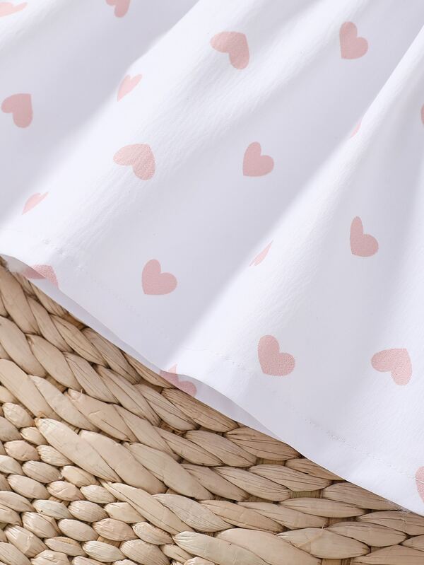 Conjunto de 2 piezas para bebé niña, body y short