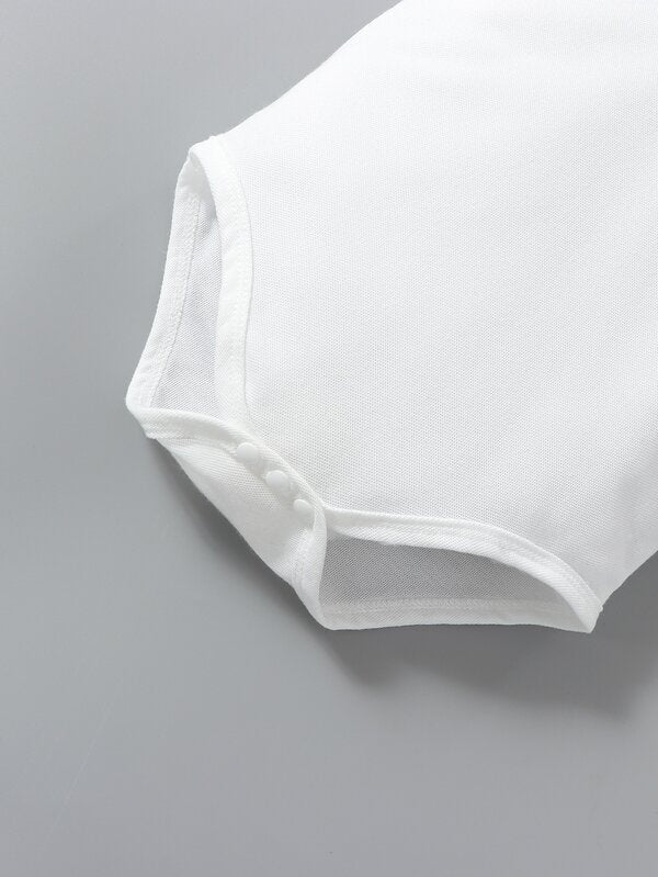 Conjunto de 2 piezas para bebé niño, body y shorts