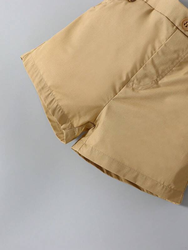 Conjunto de 2 piezas para bebé niño, body y shorts