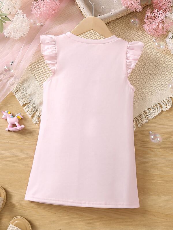 Vestido de unicornio para niña pequeña