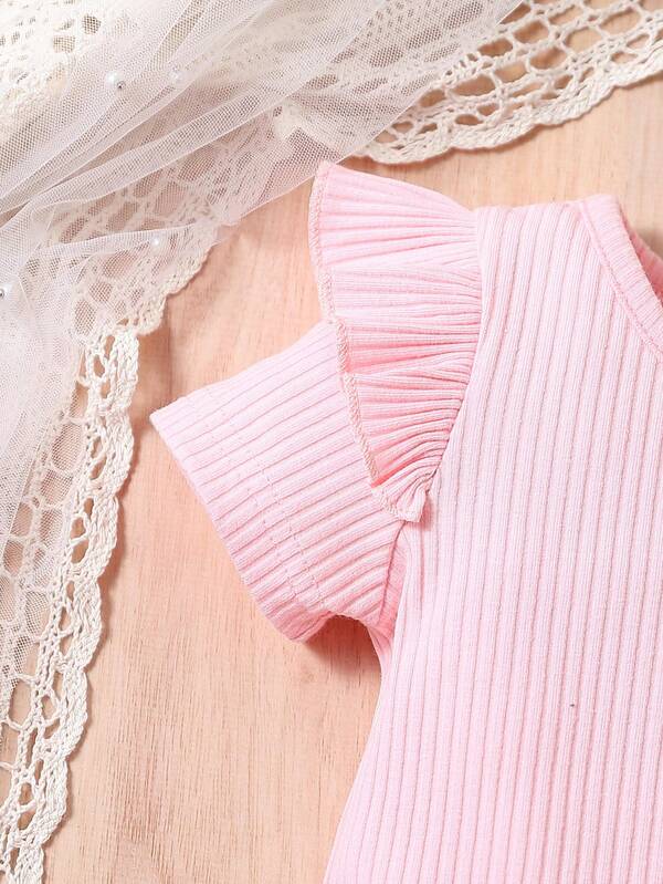 Conjunto de 2 piezas para bebé niña, blusa y vestido