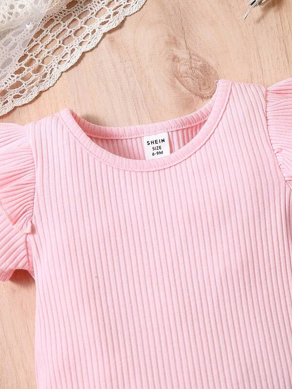 Conjunto de 2 piezas para bebé niña, blusa y vestido
