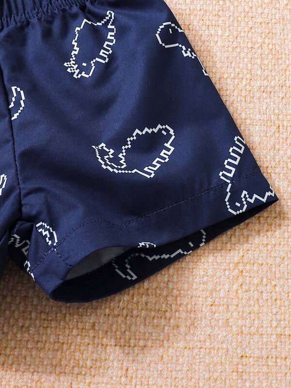 Conjunto de 2 piezas para bebé y niños pequeños, body y shorts