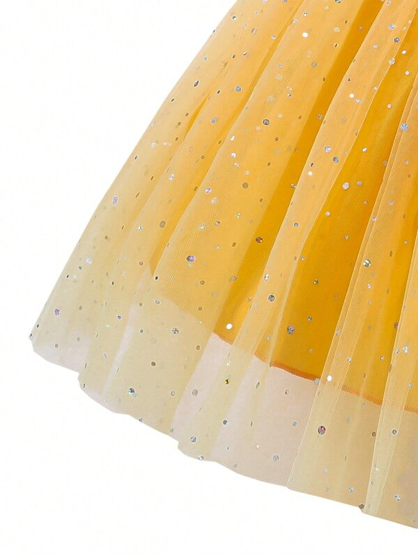 Vestido estilo Blancanieves para niñas pequeñas