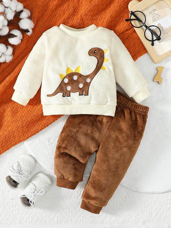 Conjunto de 2 piezas para bebé y niños pequeños, sweater y mono