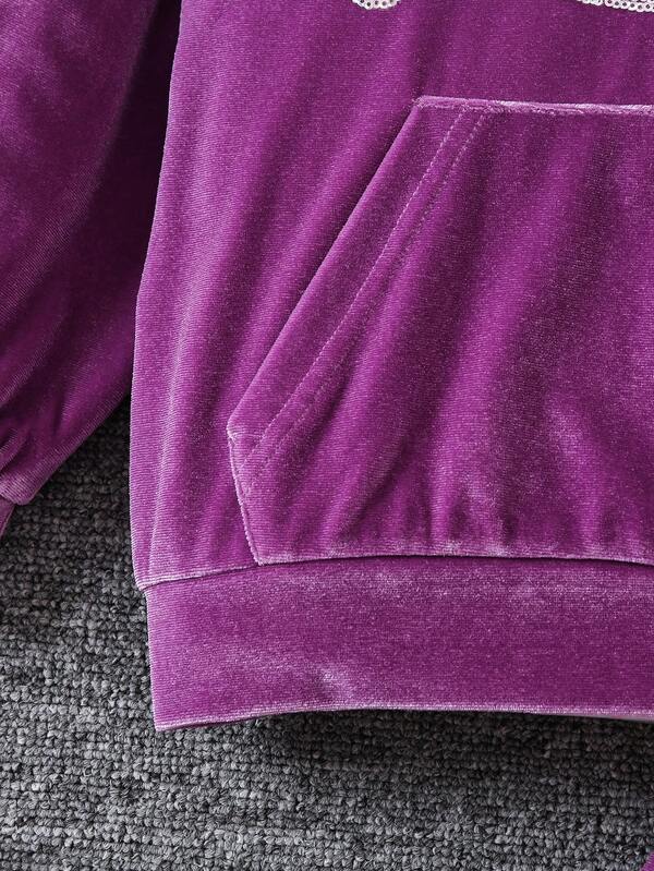 Conjunto de 2 piezas para niñas pequeñas, sweater y joggers