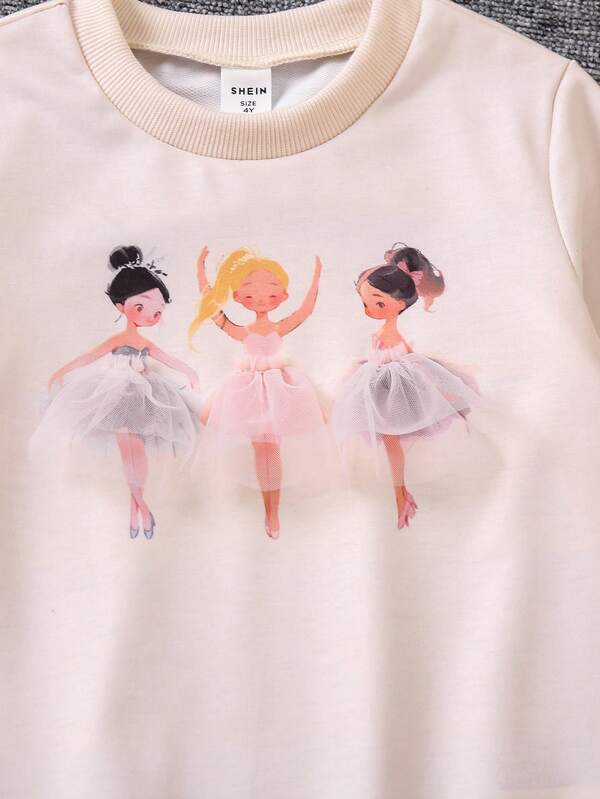 Conjunto de 2 piezas para niñas pequeñas, sweater y leggins