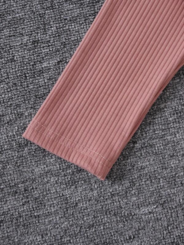 Conjunto de 2 piezas para niñas pequeñas, sweater y leggins