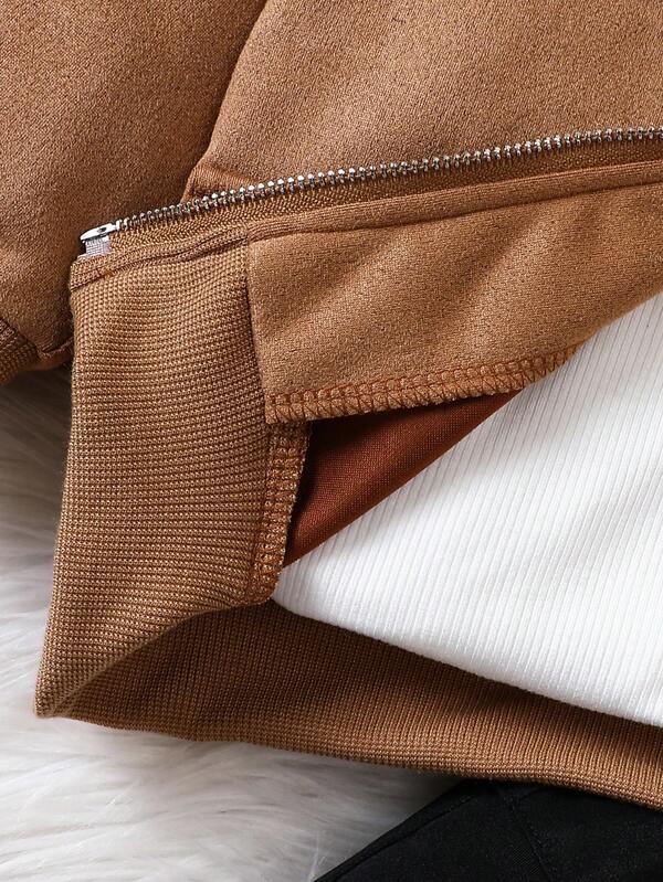Conjunto de 2 piezas para bebé y niños pequeños, chaqueta y pantalón