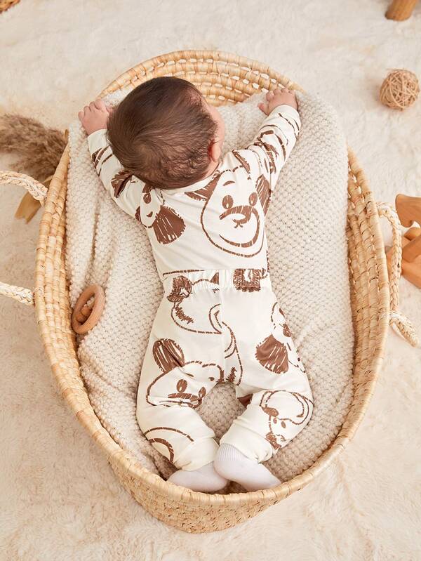 Conjunto de 2 piezas para bebé niño, sweater y mono