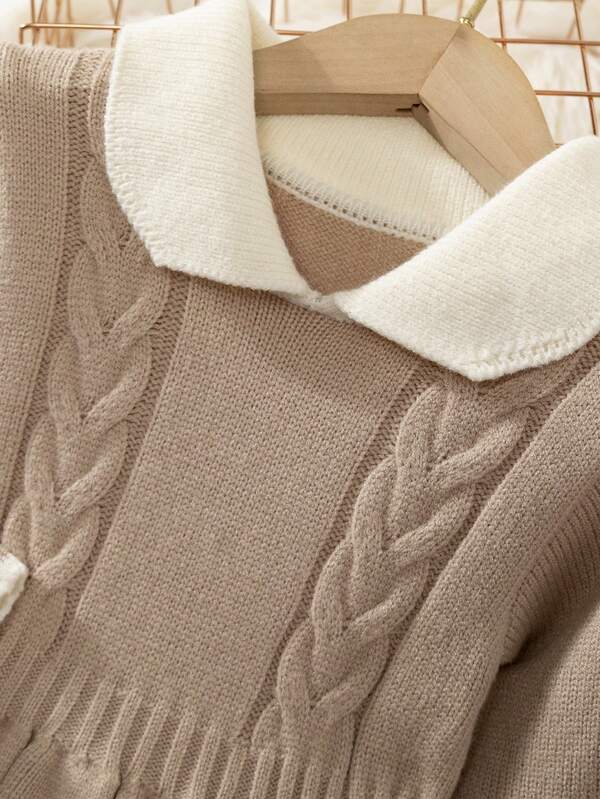 Vestido de punto para bebé y niñas pequeñas
