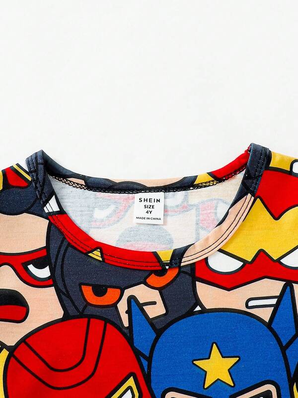 Conjunto de 2 piezas para niños pequeños, franela y shorts