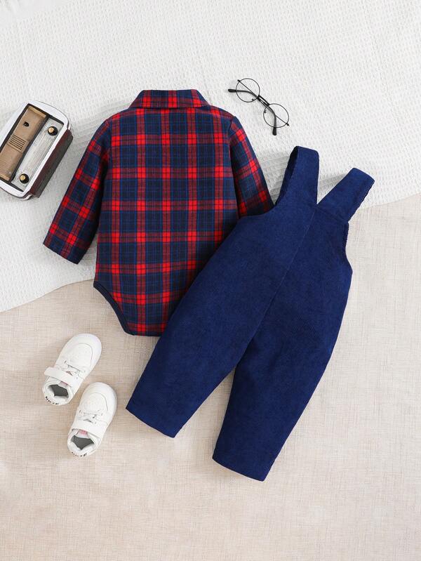 Conjunto de 2 piezas para bebé y niños pequeños, body y braga
