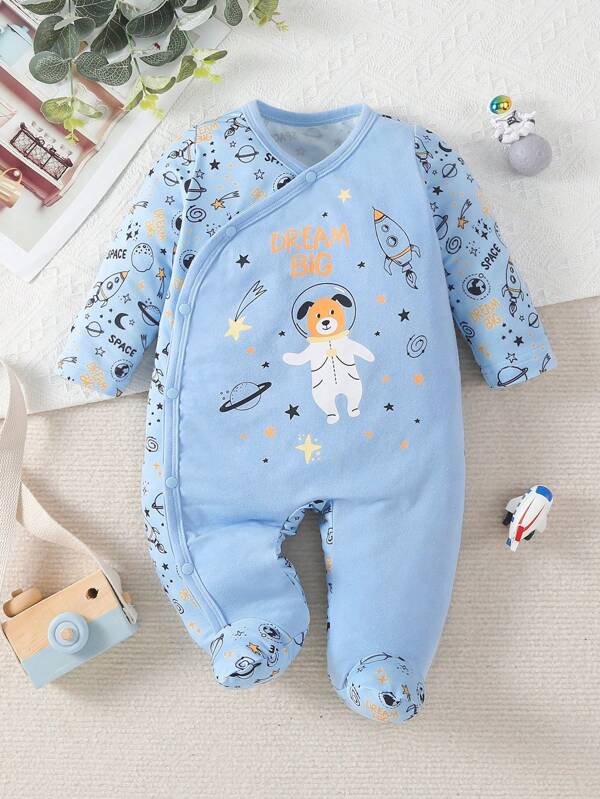 Mameluco de cachorro astronauta para bebé niño