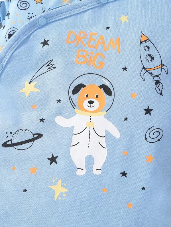 Mameluco de cachorro astronauta para bebé niño