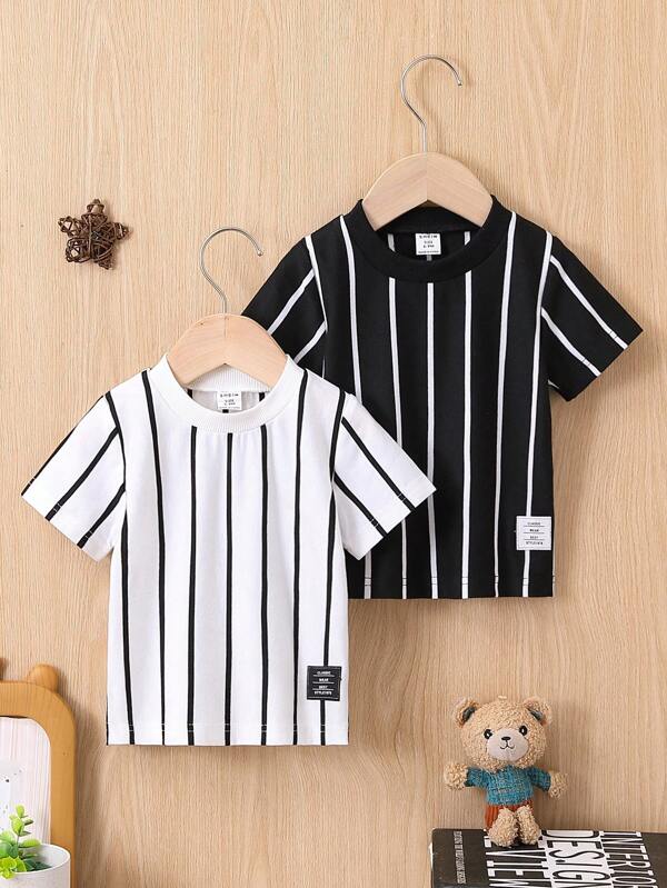 Set de 2 franelas para bebé y niños pequeños