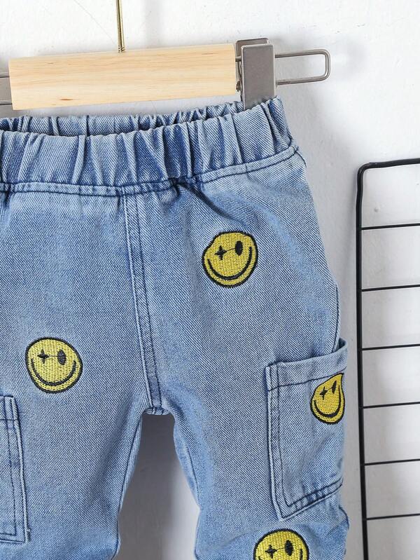 Pantalón de caritas para bebé y niño pequeño
