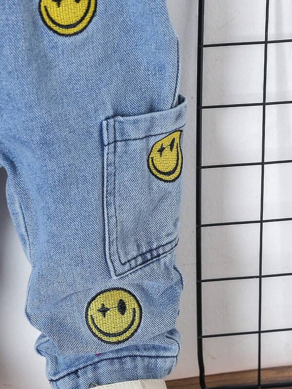 Pantalón de caritas para bebé y niño pequeño