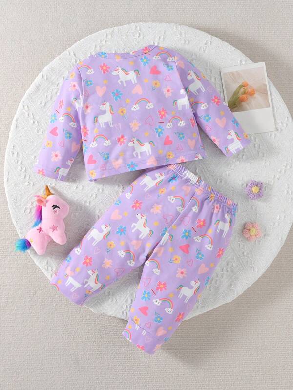 Conjunto de 2 piezas para bebé niña, sweater y mono