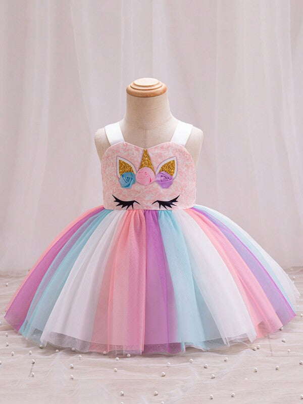 Vestido con tutú para bebé y niñas pequeñas