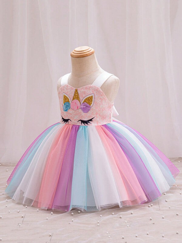 Vestido con tutú para bebé y niñas pequeñas
