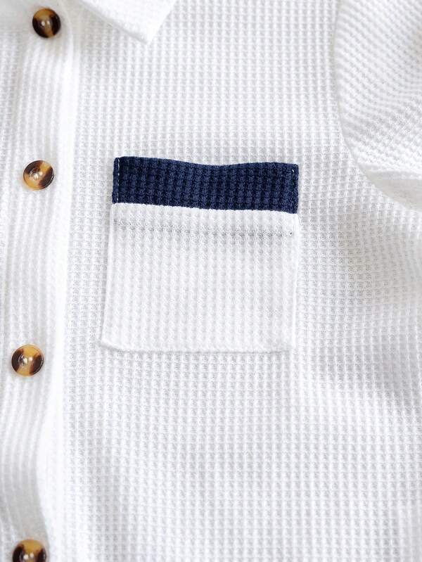 Conjunto de 2 piezas para niños pequeños, camisa y shorts