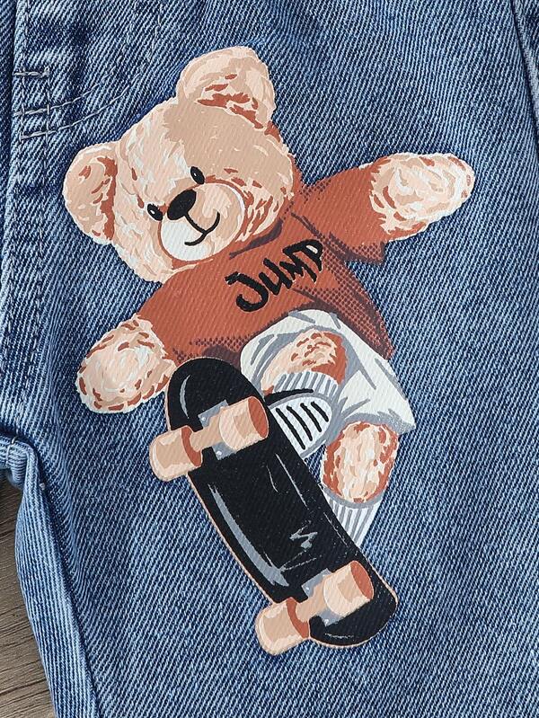 Pantalón con estampados de osos para bebé y niño pequeño