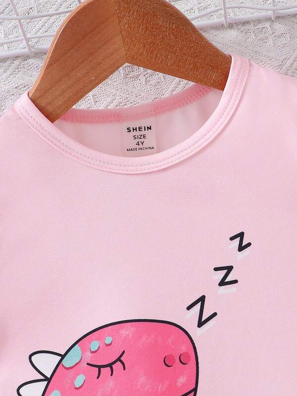 Conjunto pijama de 2 piezas para bebé y niñas pequeñas, franela y short