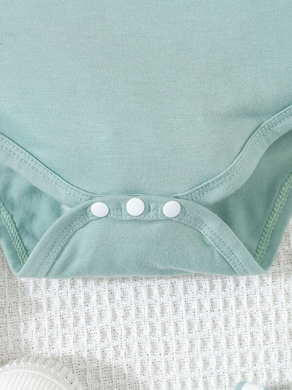 Conjunto de 2 piezas para bebé niño, body y shorts