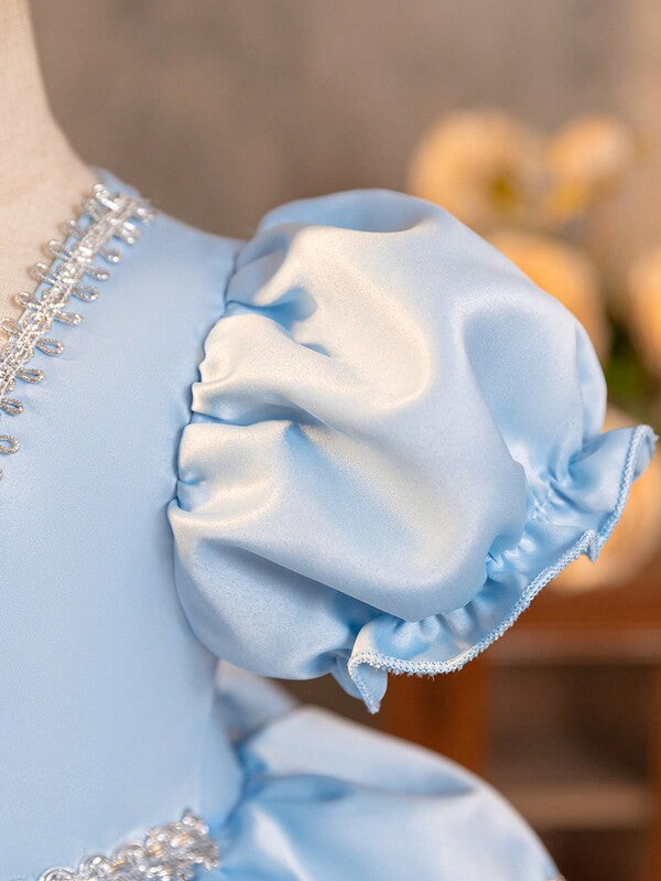 Vestido de princesa Cenicienta para bebé y niñas pequeñas
