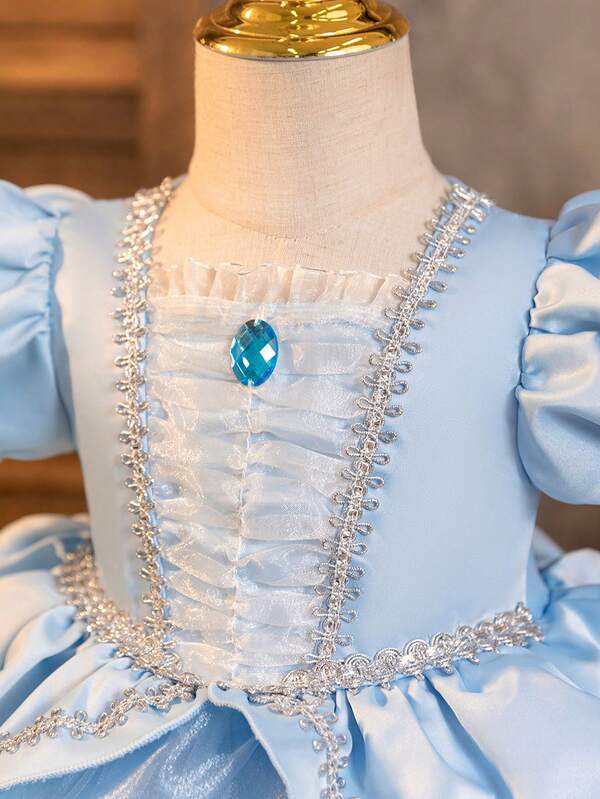Vestido de princesa Cenicienta para bebé y niñas pequeñas
