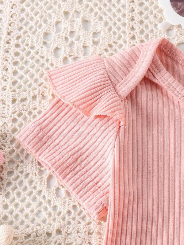 Conjunto de 2 piezas para bebé y niñas pequeñas, body y braga