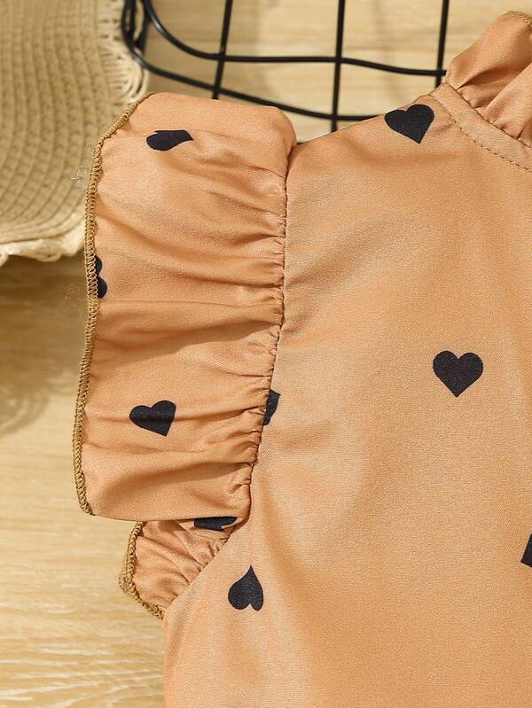 Conjunto de 2 piezas para niñas pequeñas, blusa y leggins