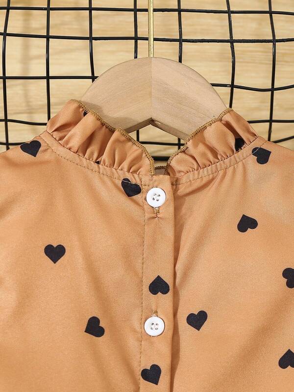 Conjunto de 2 piezas para niñas pequeñas, blusa y leggins
