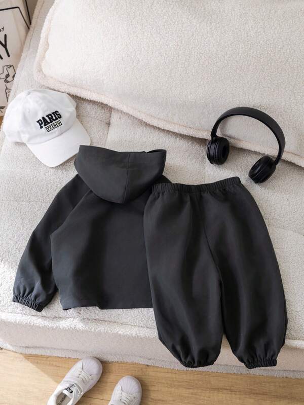 Conjunto de 2 piezas para bebé y niños pequeños, sudadera y joggers