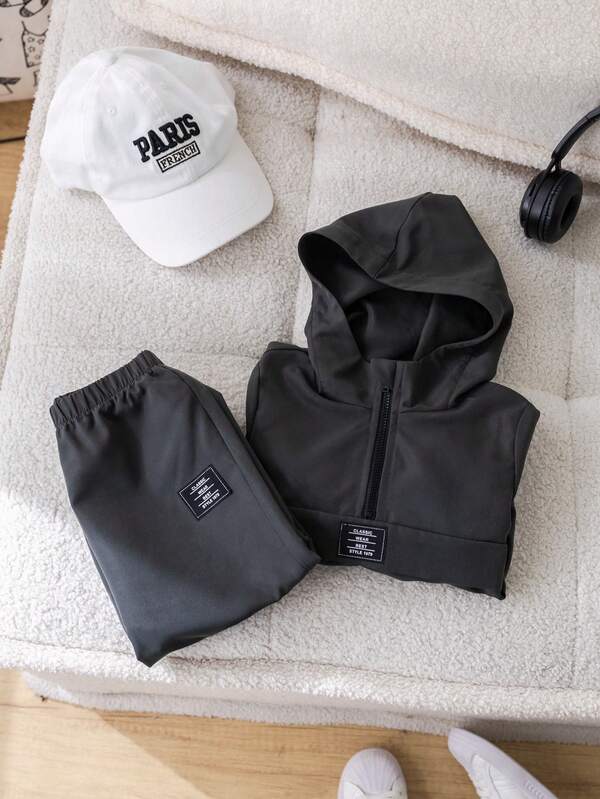 Conjunto de 2 piezas para bebé y niños pequeños, sudadera y joggers
