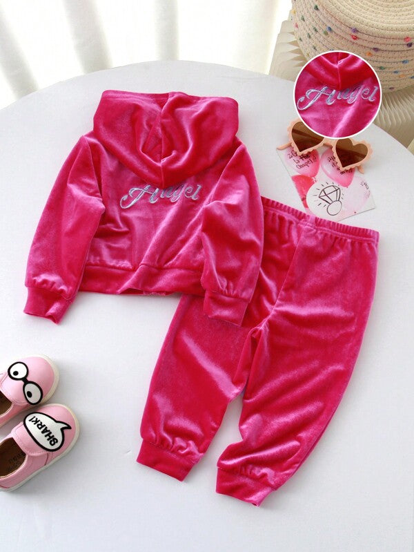 Conjunto 2 piezas para bebé y niñas pequeñas, sweater y joggers