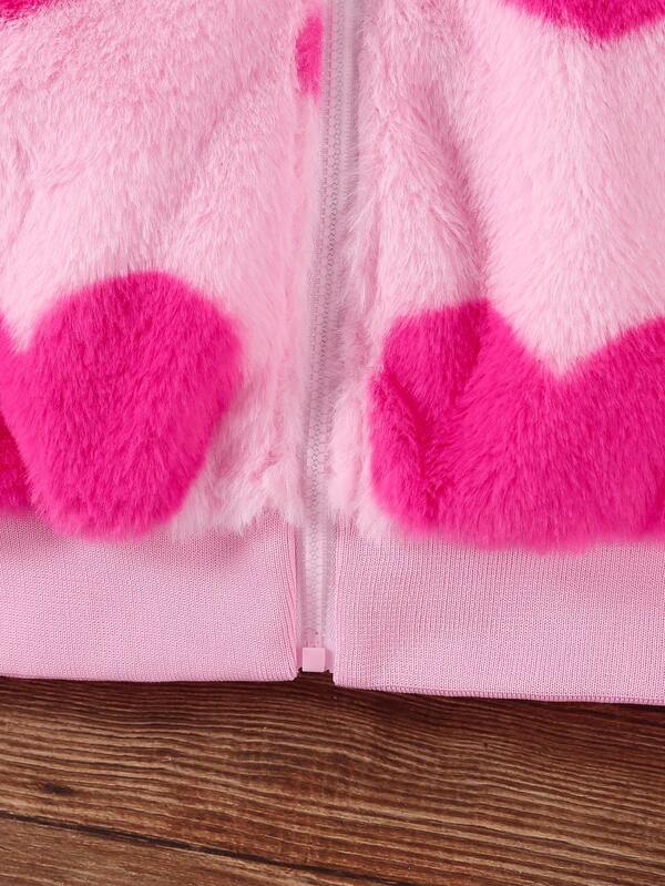 Sweater de corazones para niñas pequeñas
