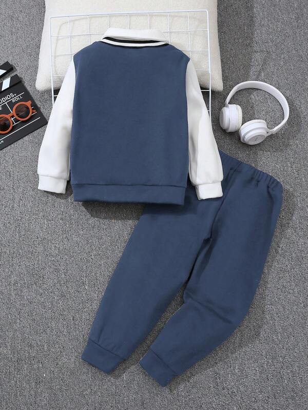 Conjunto de 2 piezas para bebé y niños pequeños, sweater y joggers